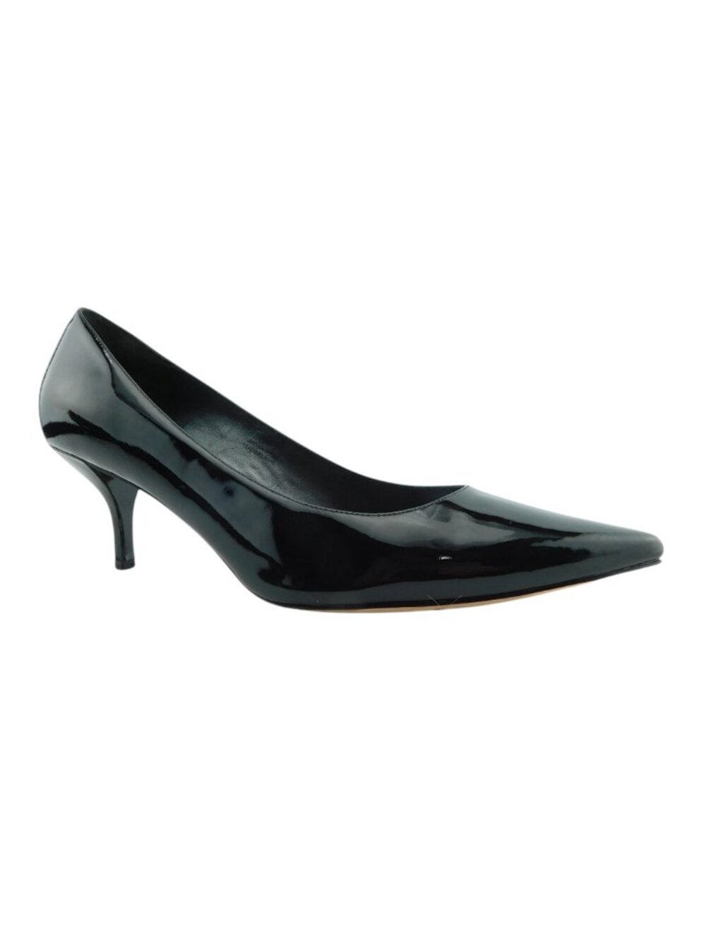 VIA SPIGA Black Patent Leather Classic Pointed Heel Pumps 11.5